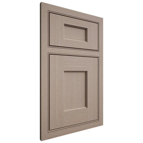 Shiloh Cabinetry Beaded Inset Heritage White Oak Rift Cut Whitewash Door