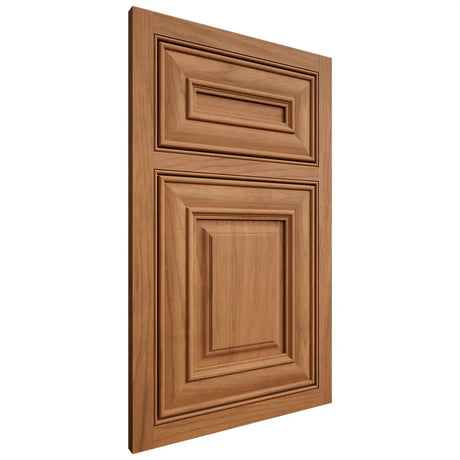 Shiloh Cabinetry Beaded Inset Kendall Alder Plain Cut Caramel Door