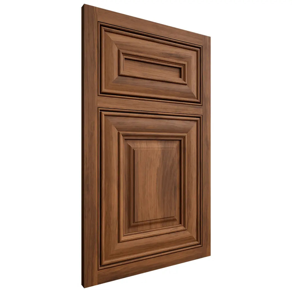 Shiloh Cabinetry Beaded Inset Kendall Hickory Plain Cut Burnt Sugar Door
