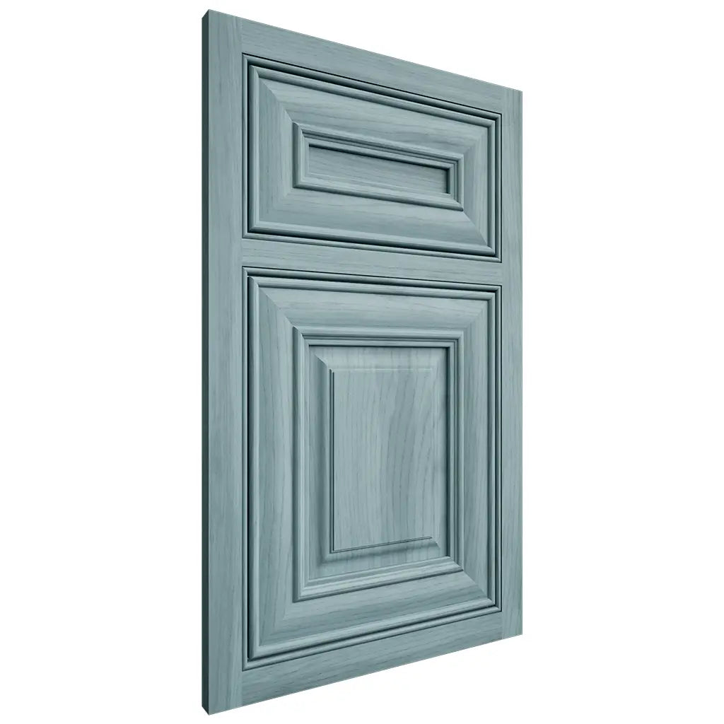 Shiloh Cabinetry Beaded Inset Kendall Hickory Plain Cut Sky Door