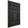 Shiloh Cabinetry Beaded Inset Kendall Poplar Plain Cut Carbon Door