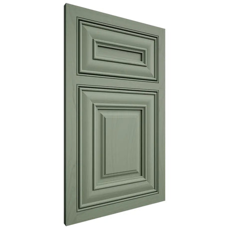 Shiloh Cabinetry Beaded Inset Kendall Poplar Plain Cut Moss Door
