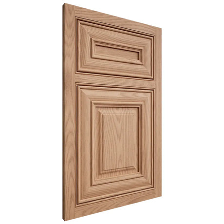 Shiloh Cabinetry Beaded Inset Kendall Red Oak Plain Cut Natural Door