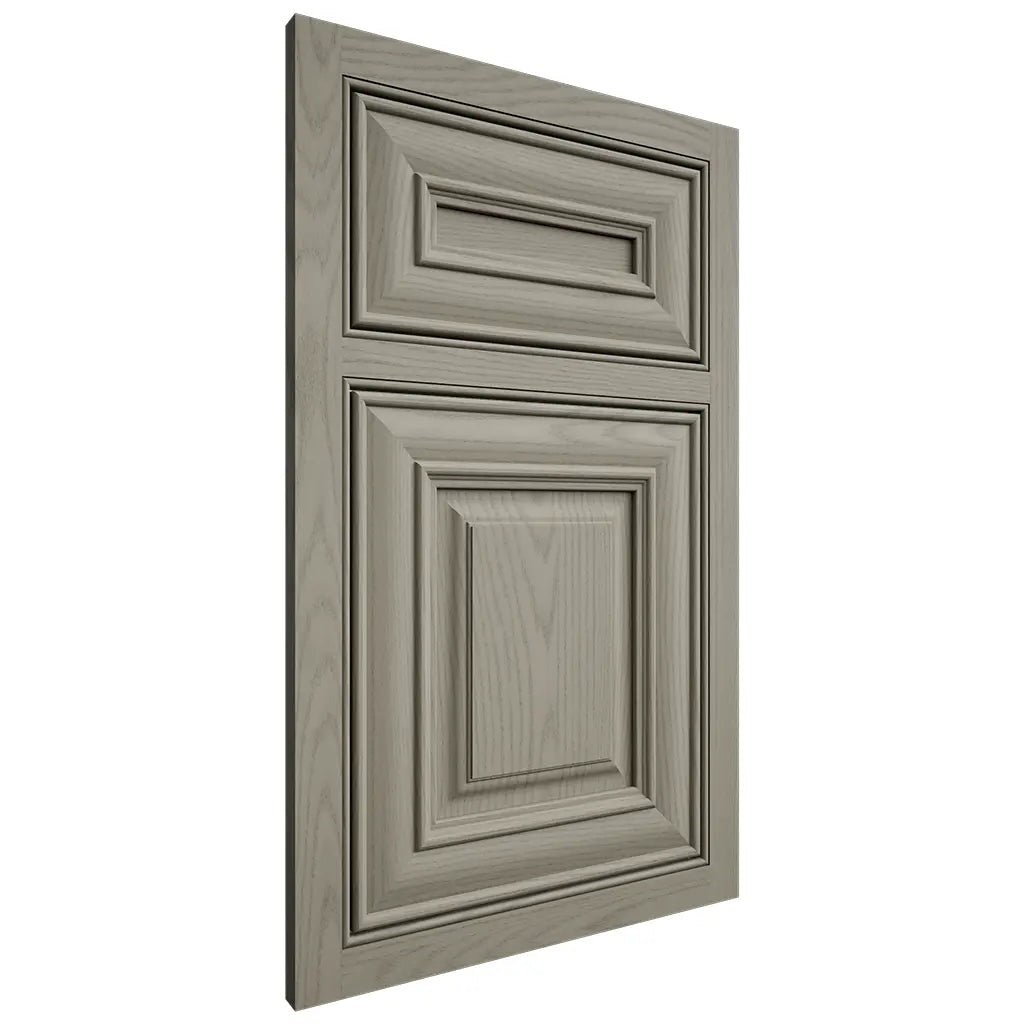 Shiloh Cabinetry Beaded Inset Kendall Red Oak Plain Cut Thyme Door
