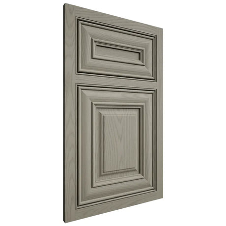 Shiloh Cabinetry Beaded Inset Kendall Red Oak Plain Cut Thyme Door