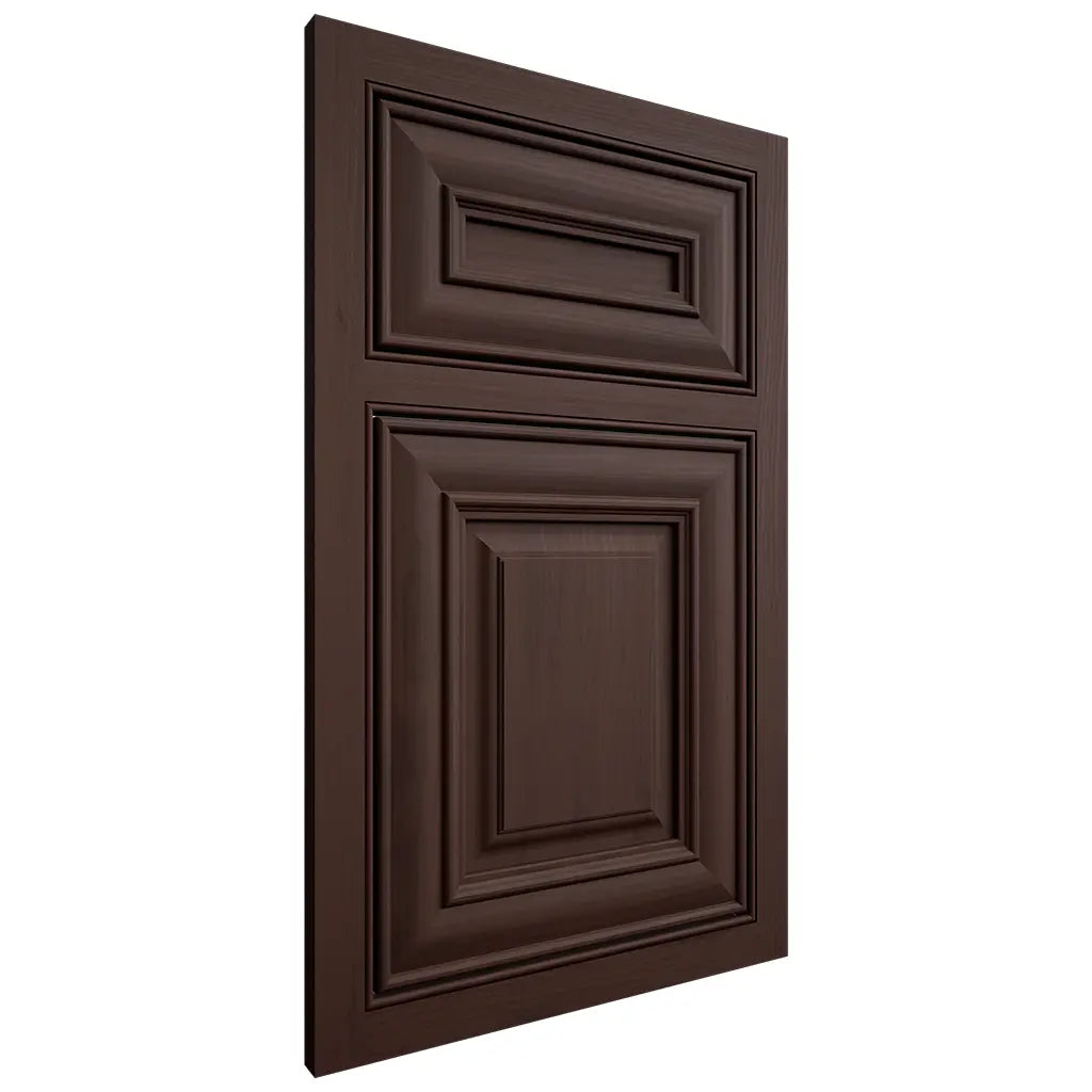 Shiloh Cabinetry Beaded Inset Kendall Walnut Plain Cut Bison Door