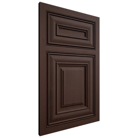 Shiloh Cabinetry Beaded Inset Kendall Walnut Plain Cut Bison Door