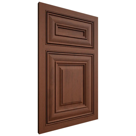 Shiloh Cabinetry Beaded Inset Kendall Walnut Plain Cut Rye Door