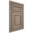 Shiloh Cabinetry Beaded Inset Kendall White Oak Plain Cut Almond Door
