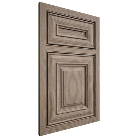 Shiloh Cabinetry Beaded Inset Kendall White Oak Plain Cut Almond Door