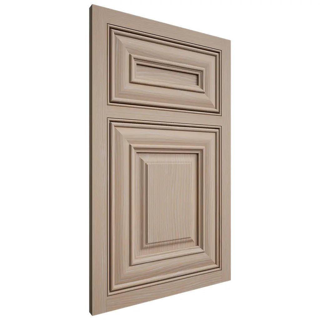 Shiloh Cabinetry Beaded Inset Kendall White Oak Plain Cut Straw Door