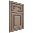 Shiloh Cabinetry Beaded Inset Kendall White Oak Quarter Sawn Almond Door