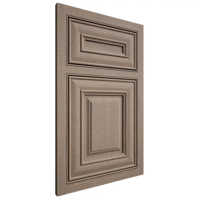 Shiloh Cabinetry Beaded Inset Kendall White Oak Quarter Sawn Almond Door