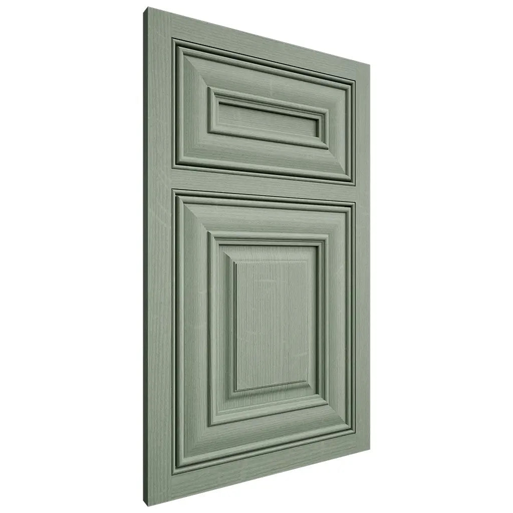 Shiloh Cabinetry Beaded Inset Kendall White Oak Quarter Sawn Moss Door