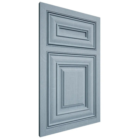 Shiloh Cabinetry Beaded Inset Kendall White Oak Quarter Sawn Sky Door