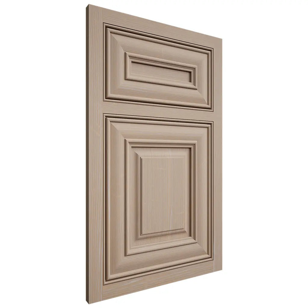 Shiloh Cabinetry Beaded Inset Kendall White Oak Quarter Sawn Straw Door