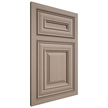 Shiloh Cabinetry Beaded Inset Kendall White Oak Quarter Sawn Whitewash Door