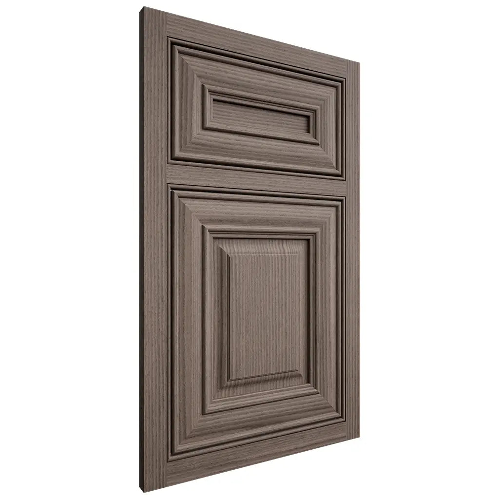 Shiloh Cabinetry Beaded Inset Kendall White Oak Rift Cut Clay Door