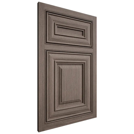 Shiloh Cabinetry Beaded Inset Kendall White Oak Rift Cut Clay Door