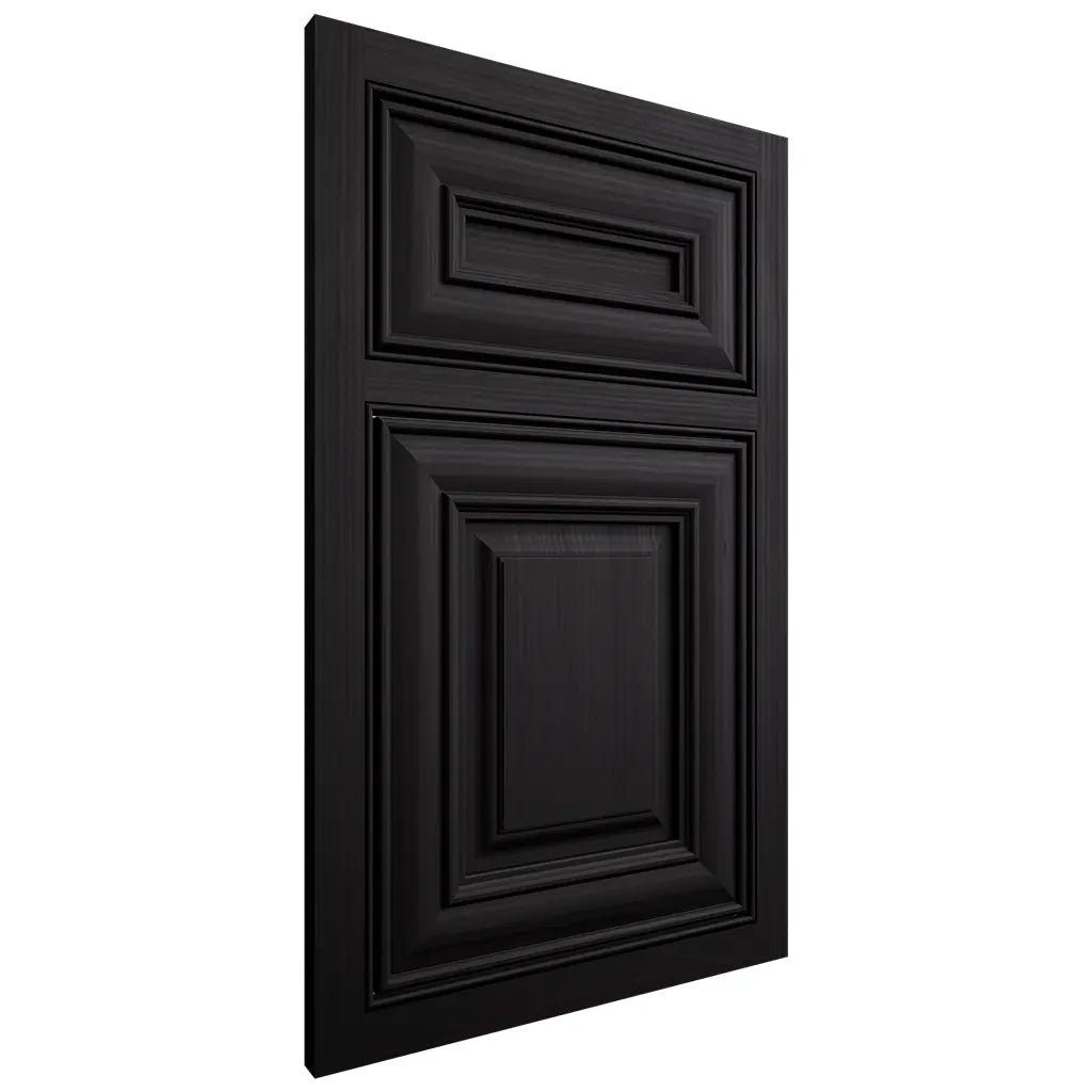 Shiloh Cabinetry Beaded Inset Kendall White Oak Rift Cut Ink Door