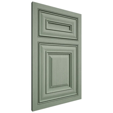 Shiloh Cabinetry Beaded Inset Kendall White Oak Rift Cut Moss Door