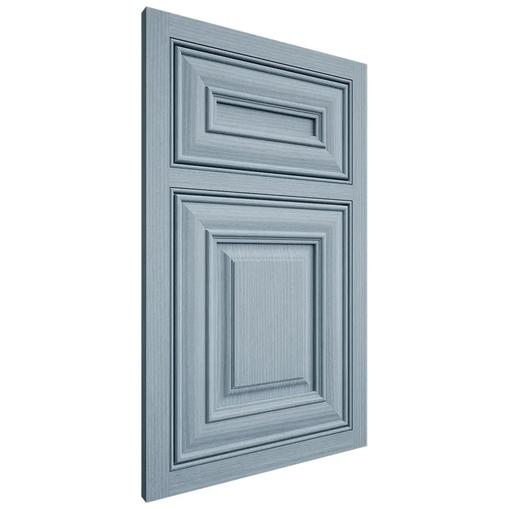 Shiloh Cabinetry Beaded Inset Kendall White Oak Rift Cut Sky Door