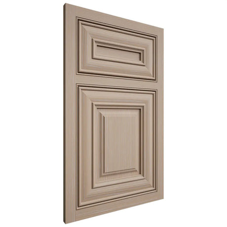 Shiloh Cabinetry Beaded Inset Kendall White Oak Rift Cut Straw Door