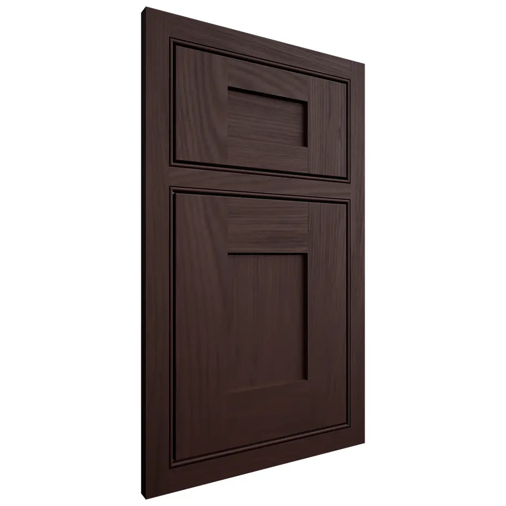 Shiloh Cabinetry Beaded Inset Lancaster Alder Plain Cut Bistre Door