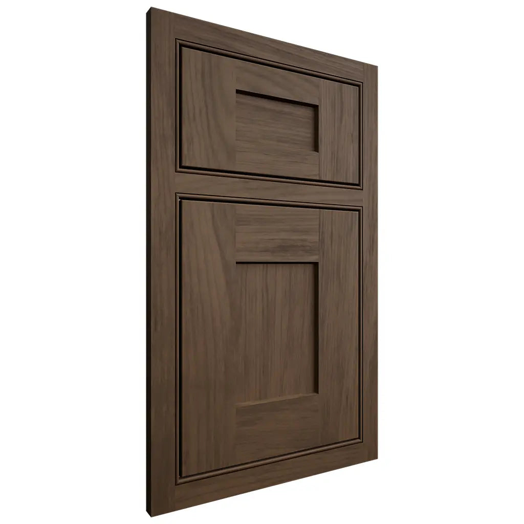Shiloh Cabinetry Beaded Inset Lancaster Alder Plain Cut Caviar Door