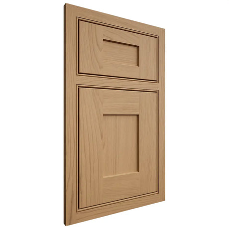 Shiloh Cabinetry Beaded Inset Lancaster Alder Plain Cut Natural Door