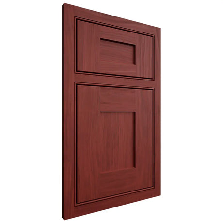 Shiloh Cabinetry Beaded Inset Lancaster Cherry Plain Cut Red Door