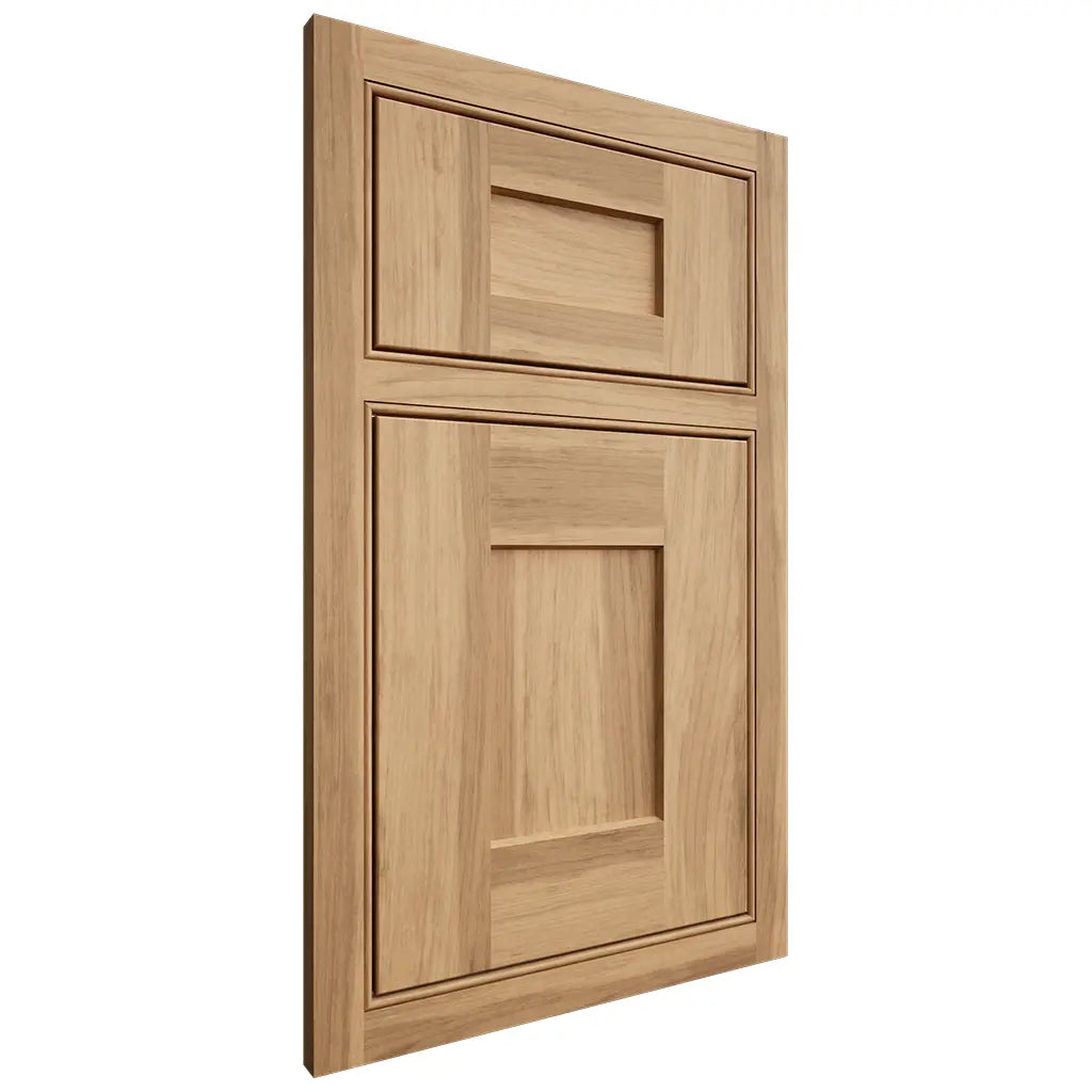 Shiloh Cabinetry Beaded Inset Lancaster Hickory Plain Cut Natural Door