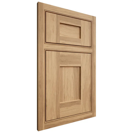 Shiloh Cabinetry Beaded Inset Lancaster Hickory Plain Cut Natural Door