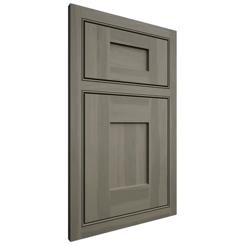 Shiloh Cabinetry Beaded Inset Lancaster Hickory Plain Cut Thyme Door