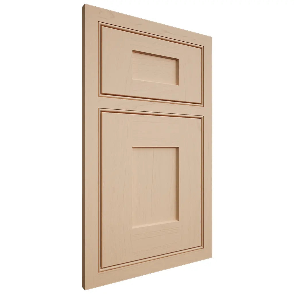 Shiloh Cabinetry Beaded Inset Lancaster Maple Plain Cut Natural Door