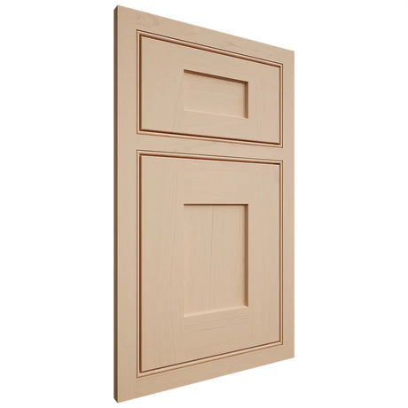 Shiloh Cabinetry Beaded Inset Lancaster Maple Plain Cut Natural Door