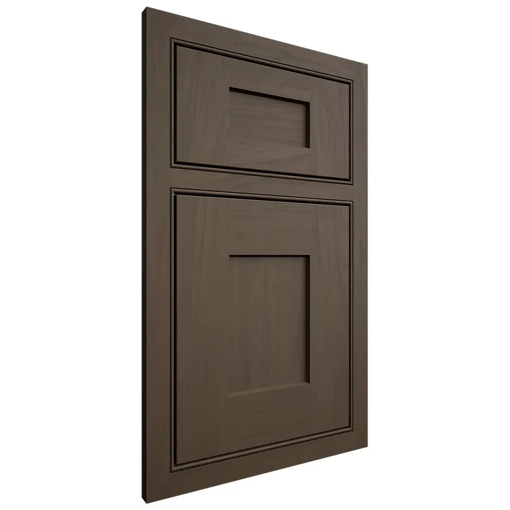 Shiloh Cabinetry Beaded Inset Lancaster Maple Plain Cut Perfect Brown Door