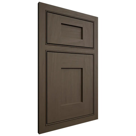 Shiloh Cabinetry Beaded Inset Lancaster Maple Plain Cut Perfect Brown Door