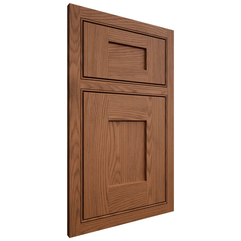 Shiloh Cabinetry Beaded Inset Lancaster Red Oak Plain Cut Braun Door