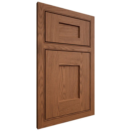 Shiloh Cabinetry Beaded Inset Lancaster Red Oak Plain Cut Braun Door