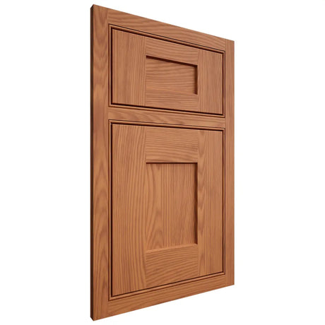 Shiloh Cabinetry Beaded Inset Lancaster Red Oak Plain Cut Harvest Door
