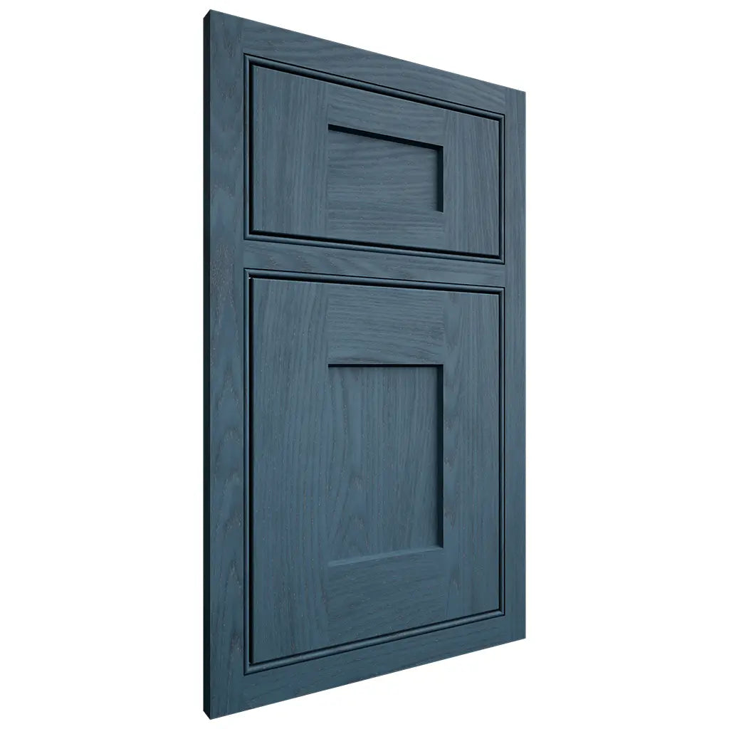 Shiloh Cabinetry Beaded Inset Lancaster Red Oak Plain Cut Hudson Door