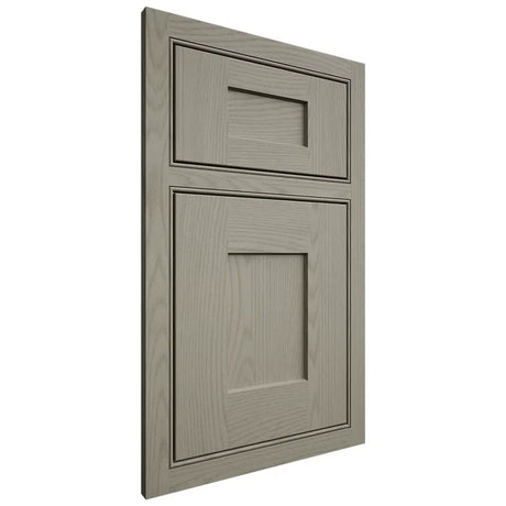 Shiloh Cabinetry Beaded Inset Lancaster Red Oak Plain Cut Thyme Door