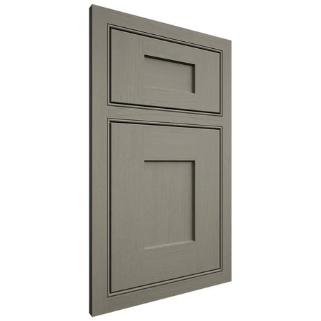 Shiloh Cabinetry Beaded Inset Lancaster Walnut Plain Cut Thyme Door