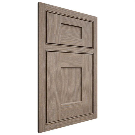 Shiloh Cabinetry Beaded Inset Lancaster White Oak Plain Cut Almond Door