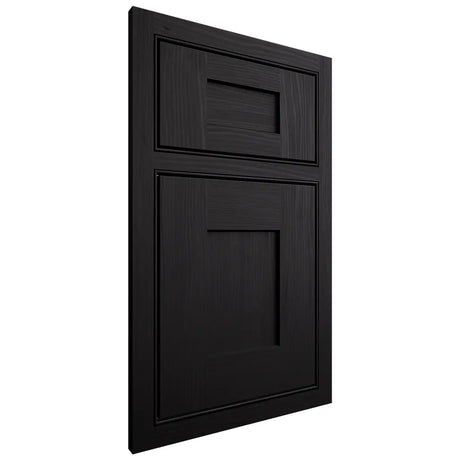 Shiloh Cabinetry Beaded Inset Lancaster White Oak Plain Cut Ink Door