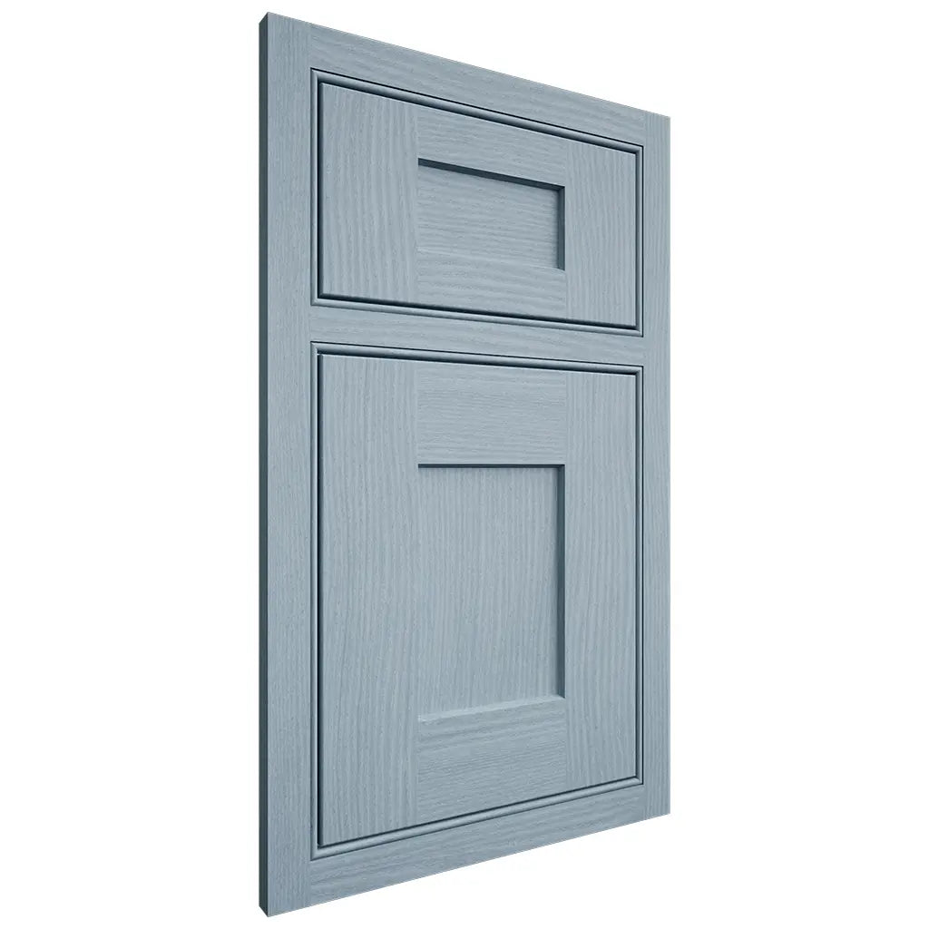 Shiloh Cabinetry Beaded Inset Lancaster White Oak Plain Cut Sky Door