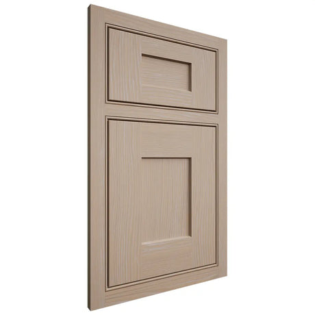Shiloh Cabinetry Beaded Inset Lancaster White Oak Plain Cut Straw Door