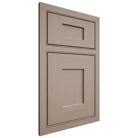 Shiloh Cabinetry Beaded Inset Lancaster White Oak Plain Cut Whitewash Door