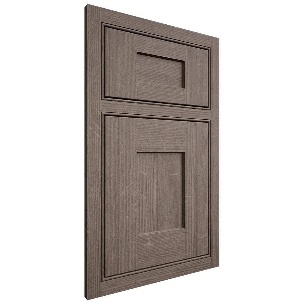 Shiloh Cabinetry Beaded Inset Lancaster White Oak Quarter Sawn Clay Door